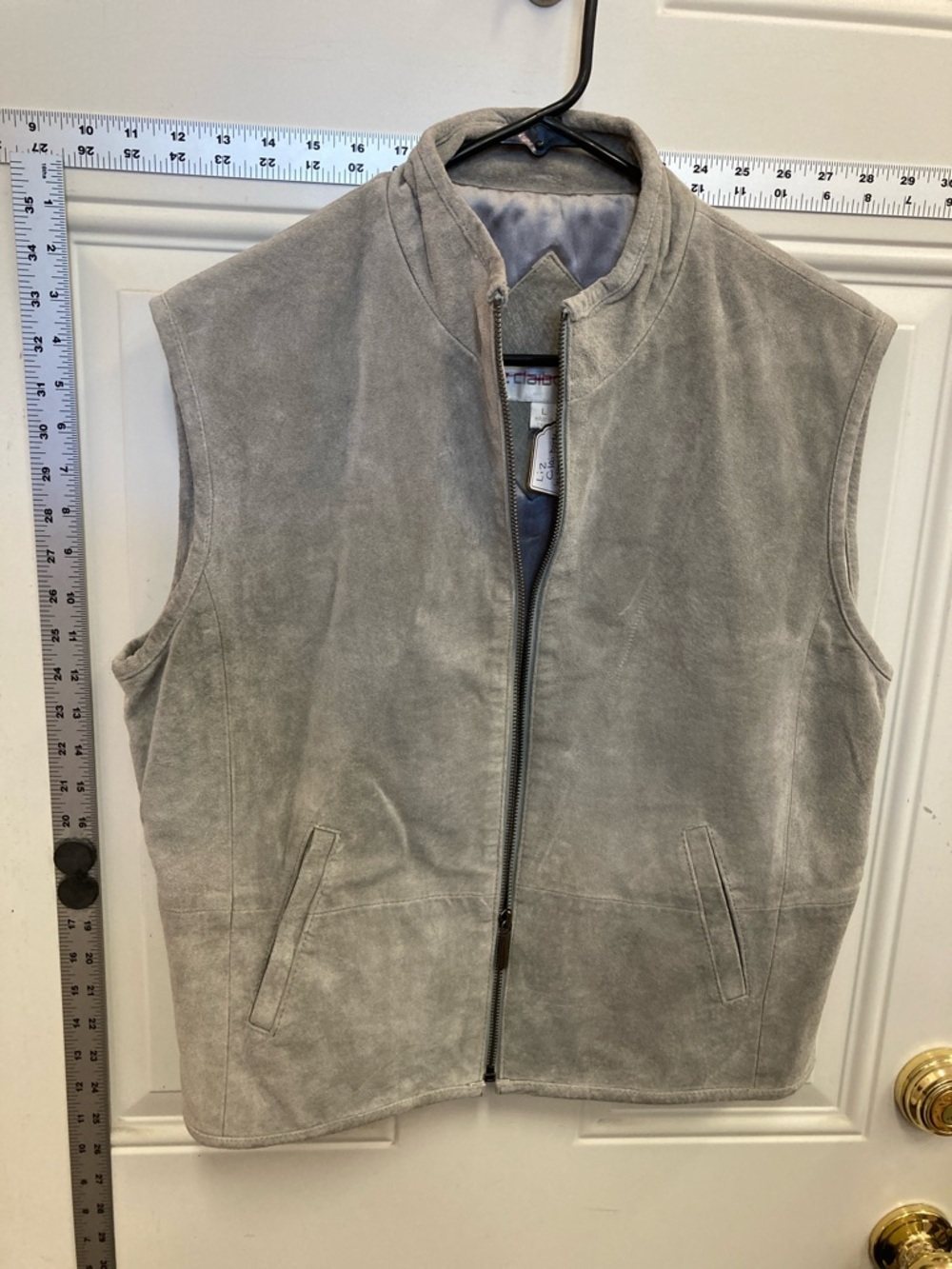 Suede, Causal Zip Vest, western, soft suede, stand collar, tpockets